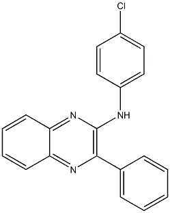 N2-(4-chlorophenyl)-3-phenylquinoxalin-2-amine Struktur