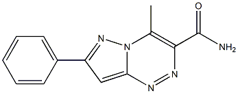 4-methyl-7-phenylpyrazolo[5,1-c][1,2,4]triazine-3-carboxamide Struktur