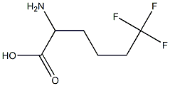 2-amino-6,6,6-trifluorohexanoic acid Struktur