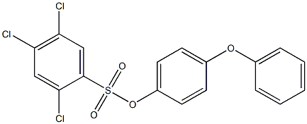 4-phenoxyphenyl 2,4,5-trichlorobenzene-1-sulfonate Struktur