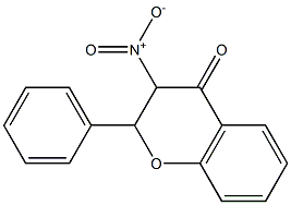 3-nitro-2-phenylchroman-4-one Struktur