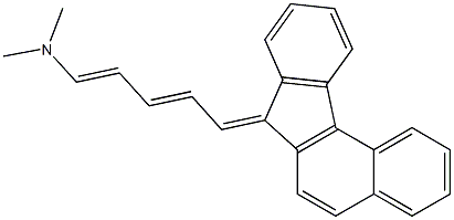 N1,N1-dimethyl-5-(7H-benzo[c]fluoren-7-yliden)penta-1,3-dien-1-amine Struktur