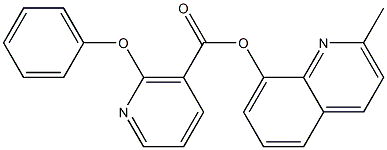 2-methyl-8-quinolyl 2-phenoxynicotinate Struktur