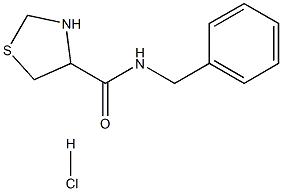 N-benzyl-1,3-thiazolidine-4-carboxamide hydrochloride Struktur