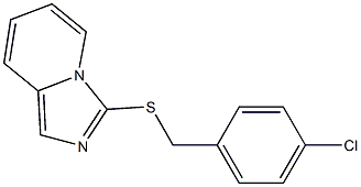 3-[(4-chlorobenzyl)thio]imidazo[1,5-a]pyridine Struktur