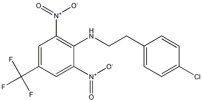 N1-(4-chlorophenethyl)-2,6-dinitro-4-(trifluoromethyl)aniline Struktur