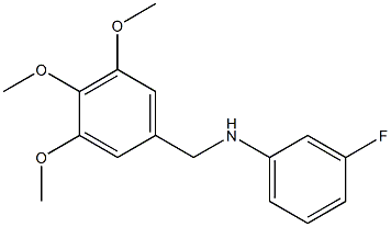 N1-(3,4,5-trimethoxybenzyl)-3-fluoroaniline Struktur