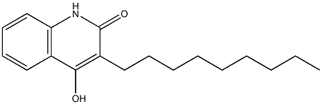 4-hydroxy-3-nonyl-1,2-dihydroquinolin-2-one Struktur