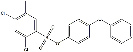 4-phenoxyphenyl 2,4-dichloro-5-methylbenzene-1-sulfonate Struktur