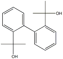 2-[2'-(1-hydroxy-1-methylethyl)[1,1'-biphenyl]-2-yl]propan-2-ol Struktur