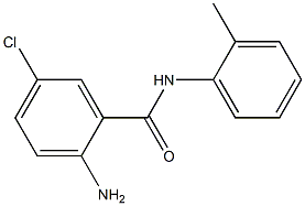 2-amino-5-chloro-N-(2-methylphenyl)benzenecarboxamide Struktur