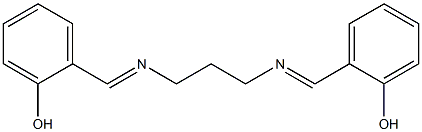 2-[({3-[(2-hydroxybenzylidene)amino]propyl}imino)methyl]phenol Struktur