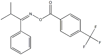 1-({[(2-methyl-1-phenylpropylidene)amino]oxy}carbonyl)-4-(trifluoromethyl)benzene Struktur