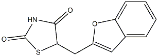 5-(1-benzofuran-2-ylmethyl)-1,3-thiazolane-2,4-dione Struktur