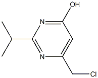 6-(chloromethyl)-2-isopropyl-4-pyrimidinol Struktur