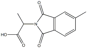 2-(5-methyl-1,3-dioxo-1,3-dihydro-2H-isoindol-2-yl)propanoic acid Struktur