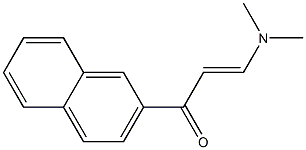 3-(dimethylamino)-1-(2-naphthyl)prop-2-en-1-one Struktur