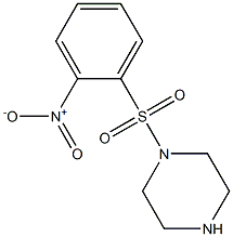 1-[(2-nitrophenyl)sulfonyl]piperazine Struktur