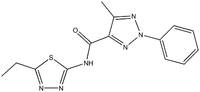 N4-(5-ethyl-1,3,4-thiadiazol-2-yl)-5-methyl-2-phenyl-2H-1,2,3-triazole-4-carboxamide Struktur