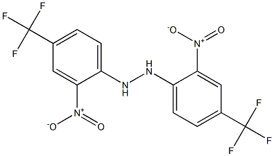 1,2-di[2-nitro-4-(trifluoromethyl)phenyl]hydrazine Struktur