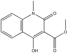 methyl 4-hydroxy-1-methyl-2-oxo-1,2-dihydroquinoline-3-carboxylate Struktur