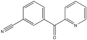 (3-cyanophenyl)(pyridin-2-yl)methanone Struktur