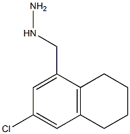 1-((6-chloro-1,2,3,4-tetrahydronaphthalen-8-yl)methyl)hydrazine Struktur