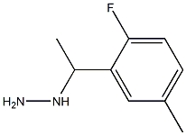 1-(1-(2-fluoro-5-methylphenyl)ethyl)hydrazine Struktur