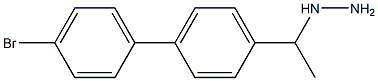 1-(-1-(4-(4-bromophenyl)-phenyl)ethyl)hydrazine Struktur