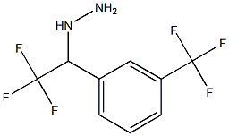 1-(2,2,2-trifluoro-1-(3-(trifluoromethyl)phenyl)ethyl)hydrazine Struktur