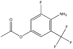 1-(4-Amino-3-fluoro-5-trifluoromethyl-phenyl)-acetic acid Struktur