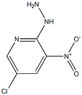 1-(5-chloro-3-nitropyridin-2-yl)hydrazine Struktur