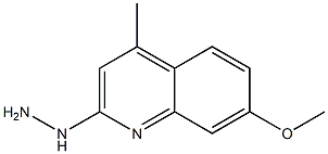 1-(7-methoxy-4-methylquinolin-2-yl)hydrazine Struktur