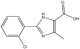 2-(2-CHLOROPHENYL)-5-METHYL-3H-IMIDAZOLE-4-CARBOXYLIC ACID Struktur