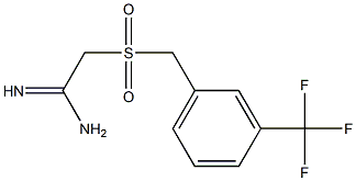 2-(3-(trifluoromethyl)benzylsulfonyl)acetamidine Struktur