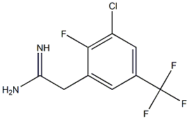 2-(3-chloro-2-fluoro-5-(trifluoromethyl)phenyl)acetamidine Struktur