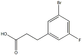 3-(3-bromo-5-fluorophenyl)propanoic acid Struktur