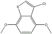 3-chloro-4,7-dimethoxybenzo[b]thiophene Struktur