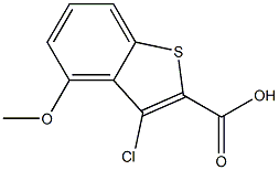 3-chloro-4-methoxybenzo[b]thiophene-2-carboxylic acid Struktur