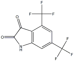 4,6-BIS(TRIFLUOROMETHYL)-1H-INDOLE-2,3-DIONE Struktur