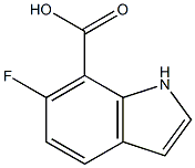 6-fluoro-1H-indole-7-carboxylic acid Struktur