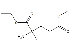 diethyl 2-amino-2-methylpentanedioate Struktur