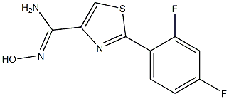 2-(2,4-Difluorophenyl)-1,3-thiazole-4-carboxamidoxime Struktur