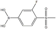 3-Fluoro-4-(methylsulphonyl)benzeneboronic acid Struktur