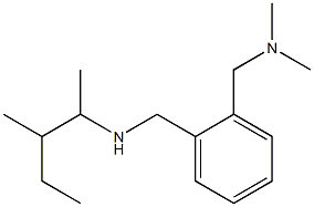 ({2-[(dimethylamino)methyl]phenyl}methyl)(3-methylpentan-2-yl)amine Struktur