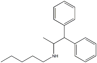 (1,1-diphenylpropan-2-yl)(pentyl)amine Struktur