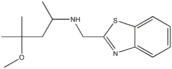 (1,3-benzothiazol-2-ylmethyl)(4-methoxy-4-methylpentan-2-yl)amine Struktur