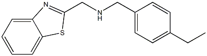 (1,3-benzothiazol-2-ylmethyl)[(4-ethylphenyl)methyl]amine Struktur