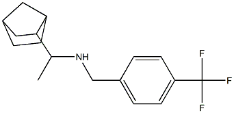 (1-{bicyclo[2.2.1]heptan-2-yl}ethyl)({[4-(trifluoromethyl)phenyl]methyl})amine Struktur