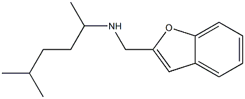 (1-benzofuran-2-ylmethyl)(5-methylhexan-2-yl)amine Struktur